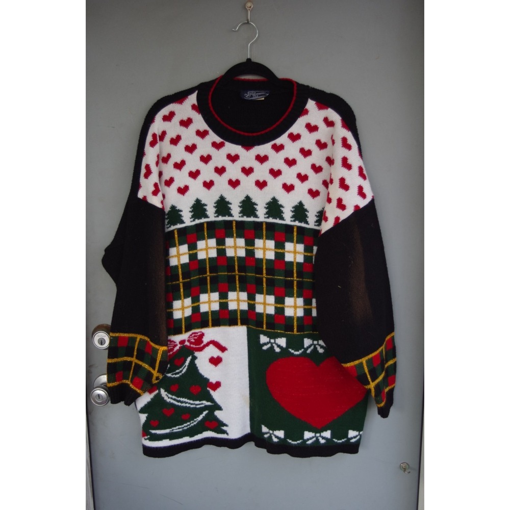 Vintage 80s 90s Christmas Sweater Dress Lovely‎ Ugly Party EUC
